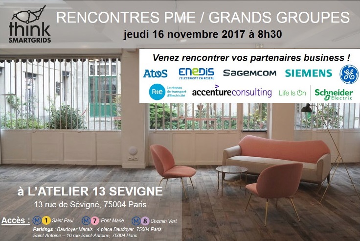 Think Smartgrids visuel rencontres pme grands groupes pitchs membres